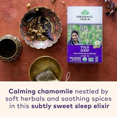 Tulsi Sleep Herbal Tea – Holy Basil, Ashwagandha, Chamomile, Night Time Tea for