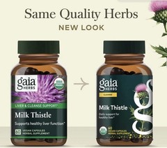 Gaia Herbs Milk Thistle, Liver & Cleanse Support. 240 Vegan Capsules