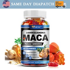 Black Maca Gummies Male Enhancement Stamina Gummies for Men Performance