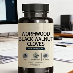 Detox & Constipation Relief Black Walnut Wormwood Colon Cleanse Clove 60pcs