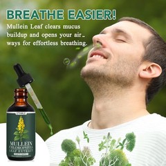 Mullein Leaf Extract with Chlorophyll for Clear Breathing – 2 Fluid Ounces