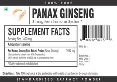 PURE Korean Red Panax Ginseng Extract Powder 80% Ginsenosides Energy & Vitality