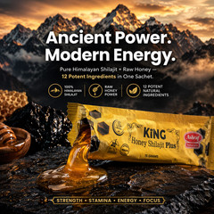 Organic Pakistani Shilajit with Honey 15 packs 4 Immune and Testosterone Boost