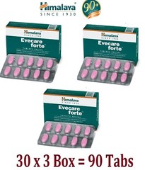 Himalaya Evecare Forte 90 Tabs (3×30) | Women’s Wellness | Exp 02/2028 | Natural