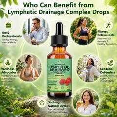 Liposomal Lymphatic Drainage Drops Herbal Detox Immune Support 1 fl oz