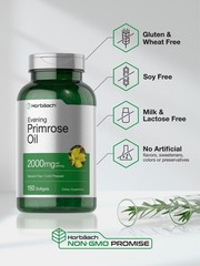 Evening Primrose Oil Capsules 2000mg | 150 Softgels | Hexane Free | by Horbaach
