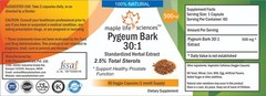 Pygeum Bark Extract Capsules 30:1 Pure & High Quality
