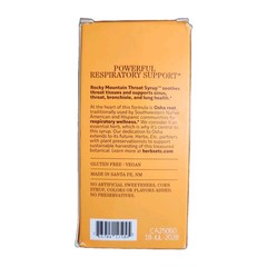 Herbs Etc. Rocky Mountain Throat Syrup – Soothing Cough Syrup Herbal Supplement