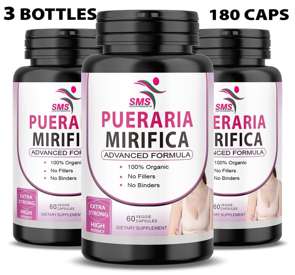 PURE PUERARIA MIRIFICA Natural Breast Growth Female Herbal Butt Firmin 180 Caps