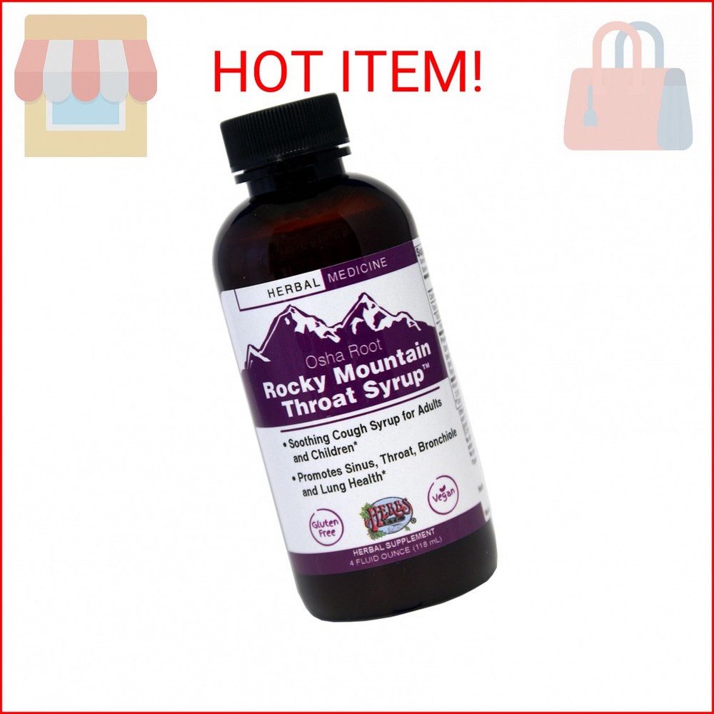 Herbs Etc. Rocky Mountain Throat Syrup – Supports Throat Wellness – Soothing Lun