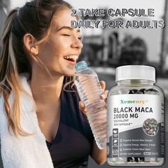 Black Maca Capsules – Testosterone Booster, Support, Energy, Endurance, Desire