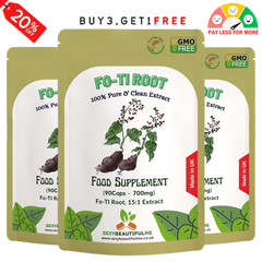 Natural Fo-Ti (He Shou Wu) Capsules 15:1 Extract – 10,500mg – Supports Hair Grow