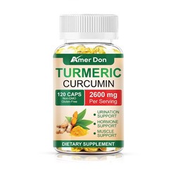 Turmeric Curcumin 2600mg w/ BioPerine Black Pepper Triple Strength Capsules