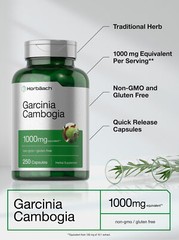 Garcinia Cambogia Capsules 1000mg | 250 Count | Non-GMO | by Horbaach