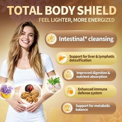 Natural 18-in-1 Gut Cleanse Softgels – Antioxidant Support & Easy to Swallow