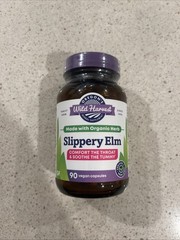 Oregon’s Wild Harvest Slippery Elm,Organic Herb,Throat Support,90VegCaps