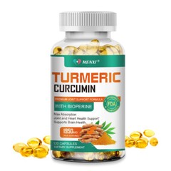 Turmeric Curcumin Highest Potency 95% 2000mg with BioPerine Black Pepper Extract