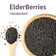 Dried Elderberries Whole Black Sambucus Nigra – No Added Sugar – Herbal Tea