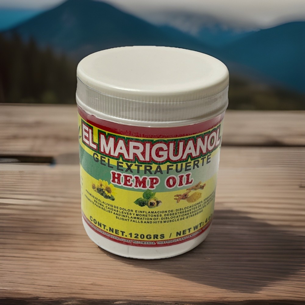 Marihuanol con Arnica el 120gramos /Hemp Oil Muscle Rub Gel With Arnica Menthol
