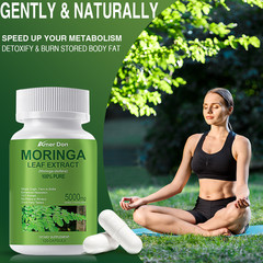 Organic Moringa Capsules – 5000mg Per Serving of Natural Pure Moringa Leaf