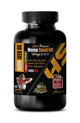 hemp oil – ORGANIC HEMP SEED OIL 1400mg – pain relief – 60 Capsules