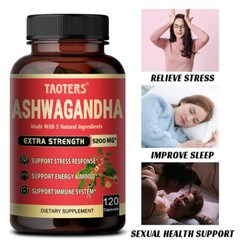 Ashwagandha Capsules 5200mg, 6 Month Supply, Highest Potency Turmeric Pepper