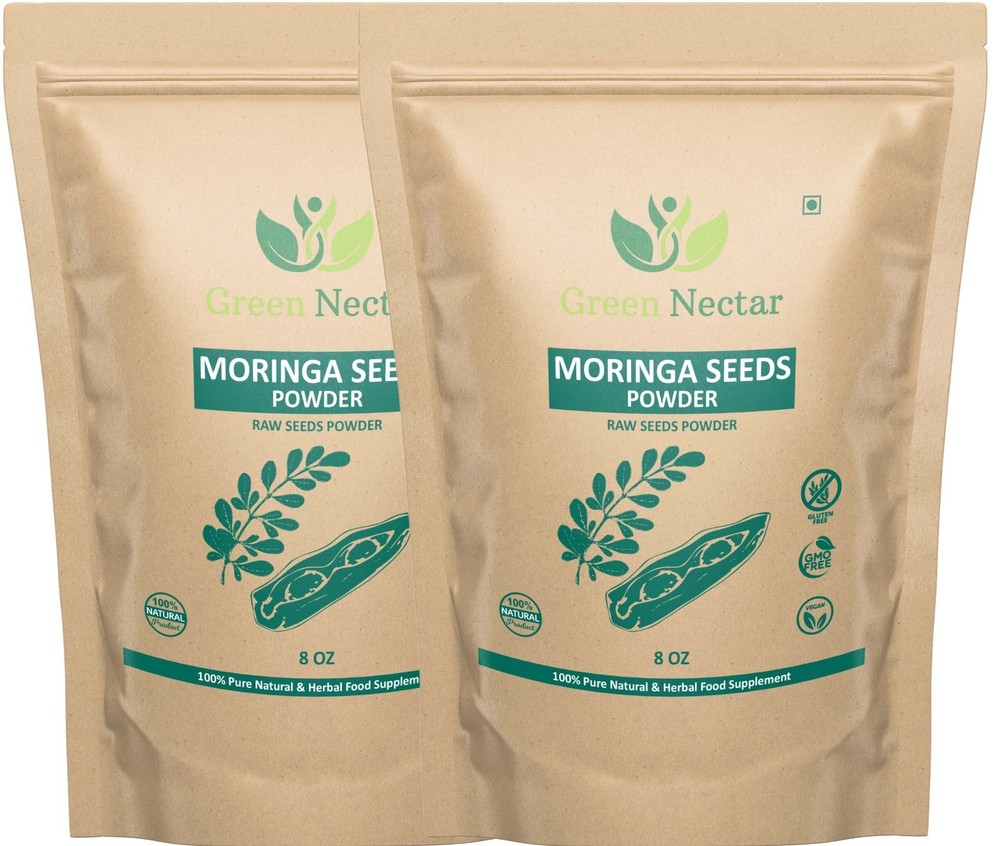 Moringa Seed Powder 8 oz (2 pack) |Superfood, Antioxidant, Immunity Booster