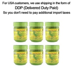 Traditional Thai Herbal Inhaler / Best Value Set ( Largest size X 6 Bottles ).
