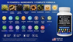 Sea Moss, Seed Oil, Ashwagandha, Burdock Root All-in-1 supplement 60 Caps SALE!