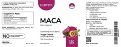Herviva Organic MACA Extract Capsules – 1500mg