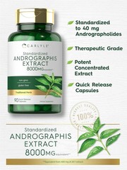 Andrographis Paniculata 8000 Mg Brain Health Immune Joint Support, 90 Capsules