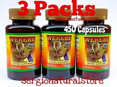 WEREKE wereque 450 CAPSULES Maximowisda Sonorae Support Glucose Support 3 Packs
