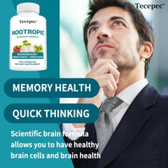 Nootropics Brain Supplement Brain Memory Focus Cognitive Function 120 Pills