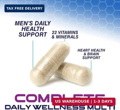 Multivitamin for Men Vitamin A, C, D, E, Zinc, Calcium, Multivitamins for Immune