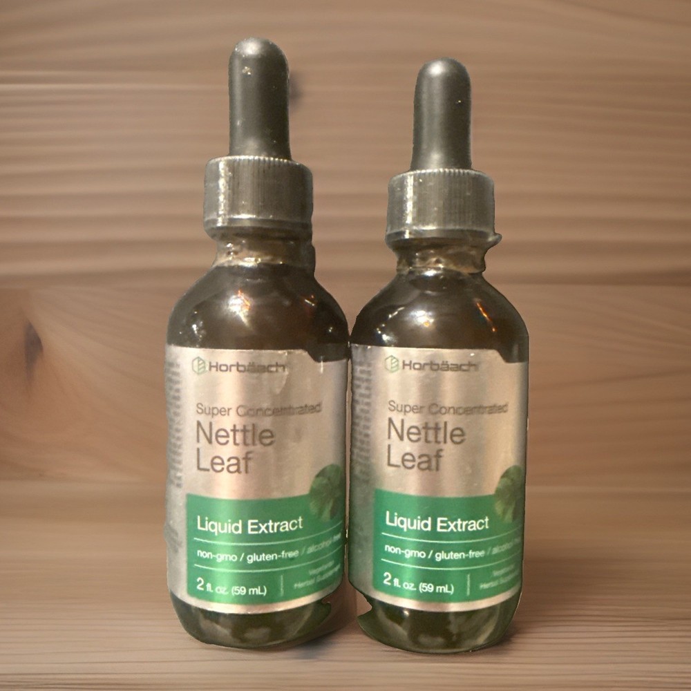 2 Bottles [Nettle Leaf Liquid Extract 2 fl oz | Vegetarian | Horbaach 11-26