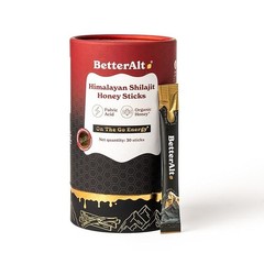 Better Alt Pure Himalayan Shilajit Sticks with Organic Honey, Naturally Sweeter.