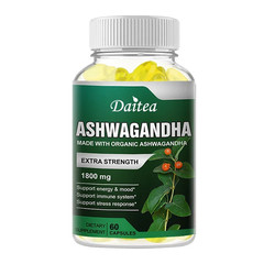 Ashwagandha Root Extract 1800 Mg, Stress Relief, Focus, Brain, Sleep, Energy