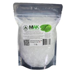Pure Organic Menthol Crystals 1 LB – 100% Natural Mint Flavor – Resealable Bag