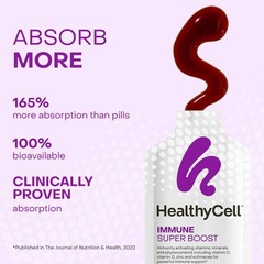 Healthycell Immune Super Boost Daily Liquid Supplement – 14 Gel Packs