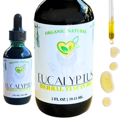Eucalyptus Leaf Tincture Natural Organic Liquid Herbal Drop 2 oz Respiratory Aid