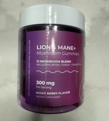 Lions Mane Gummies 1 -60 Pack Adults & Kids – 2 per serv Mixed Berry Flavor