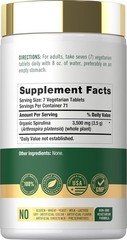 Organic Spirulina Tablets 3500mg | 500 Count | Vegetarian, Non-GMO | by Carlyle