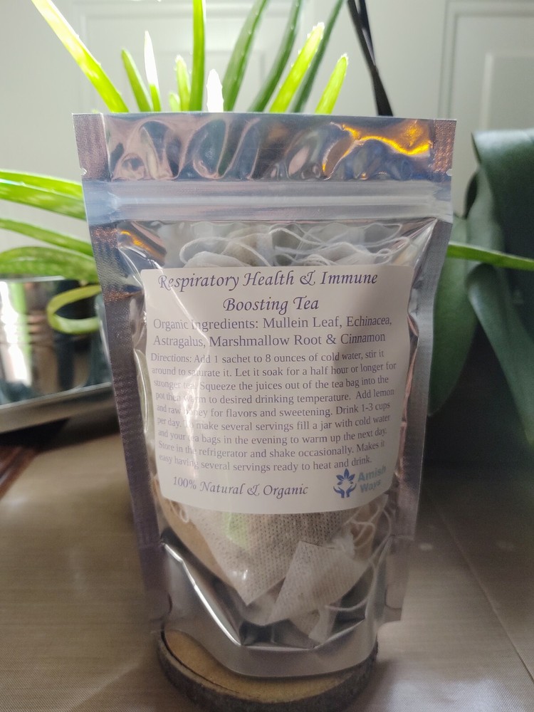 Respiratory Immune System Boosting Tea Lung Expectorant Mullein Plus Herbs