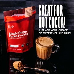 Raaka Chocolate Organic Cacao Powder – Unsweetened, Non-Alkalized, Perfect for B