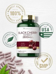 Carlyle Black Cherry Extract Concentrate, 240 Capsules, Dietary Supplement