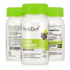 Black Currant Extract 200mg Capsules 25% Anthocyanidins Improves Eye Skin Health