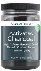 Viva Doria Virgin Activated Charcoal Powder, Food Grade, 8 Oz