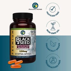 Amazing Herbs Black Seed Oil – 90 Softgels