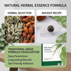Plant-Based Botanical Patches with Mugwort & Ginger – 30 Patches Natural Herbal