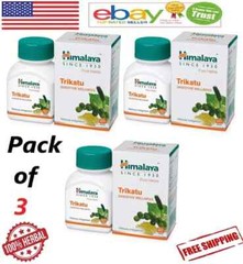 Himalaya Trikatu 60 Tablets x3 | Herbal Digestive Aid | Natural Wellness |